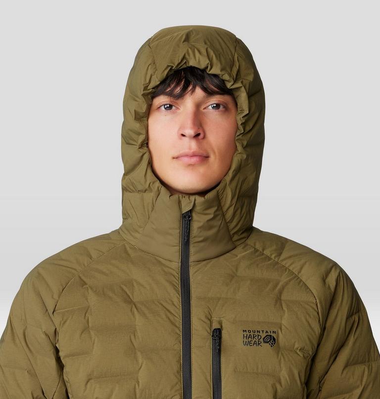 Men's Stretchdown Hoody, Color: Combat Green, image 5