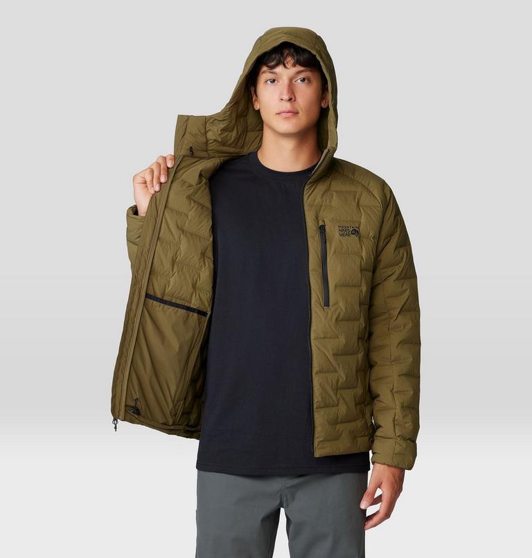 Men's Stretchdown Hoody, Color: Combat Green, image 6