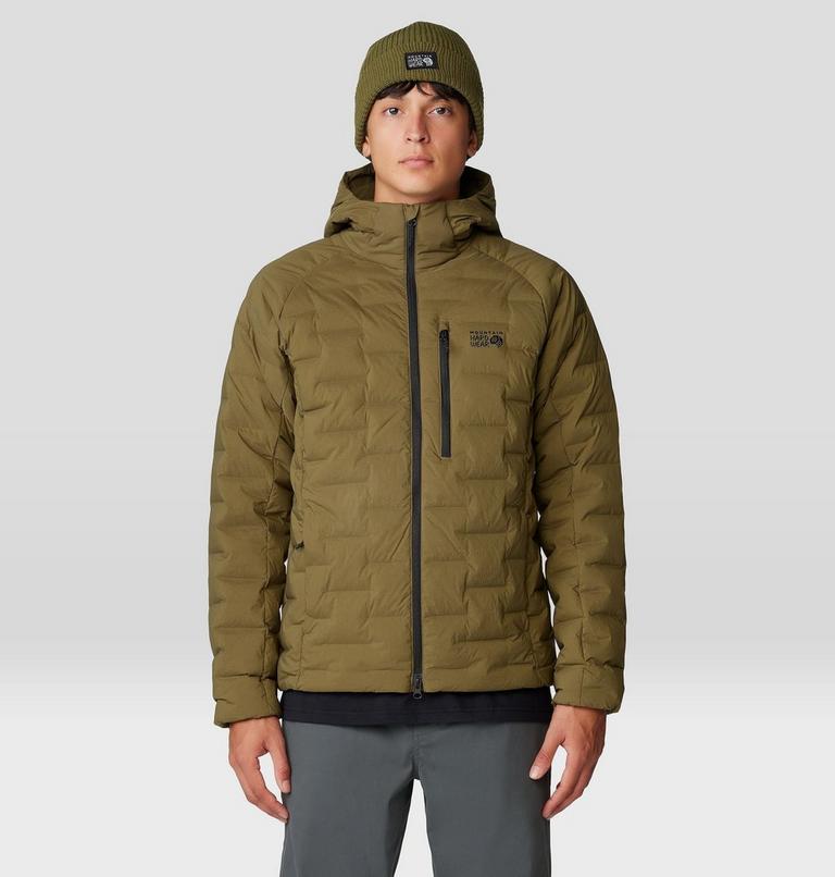 Men's Stretchdown Hoody, Color: Combat Green, image 7