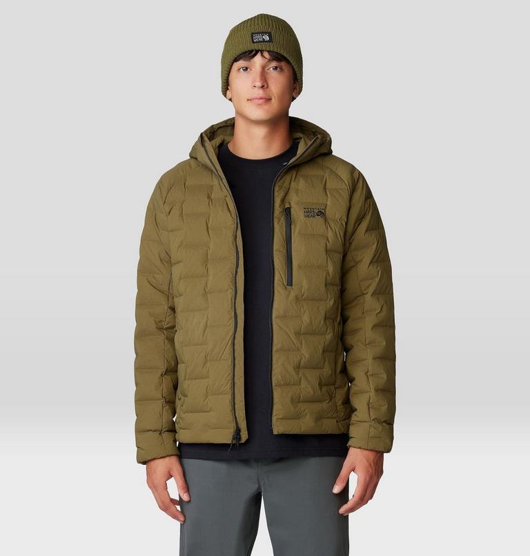 Men's Stretchdown Hoody, Color: Combat Green, image 8