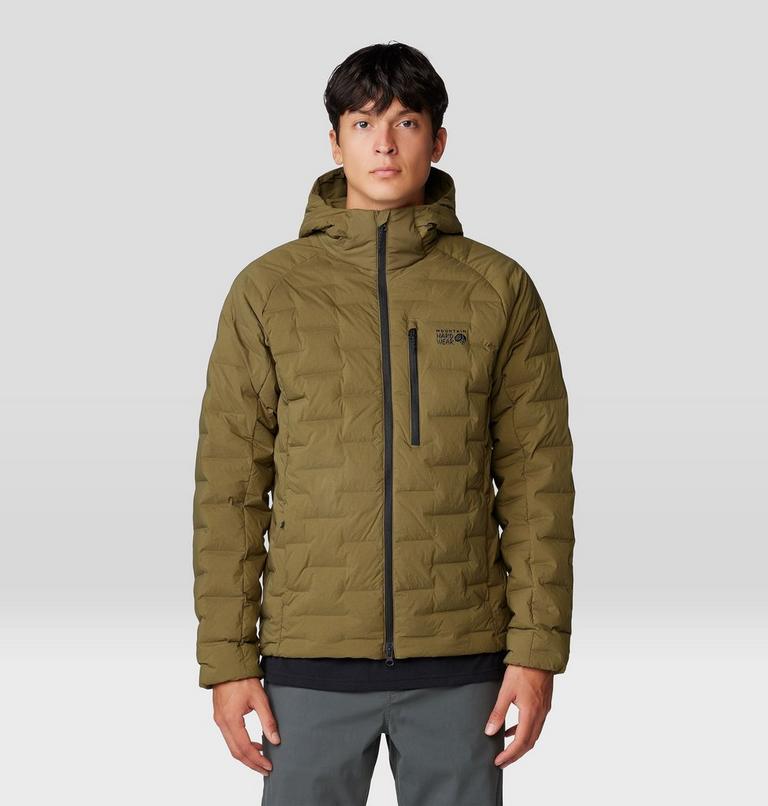 Men's Stretchdown Hoody, Color: Combat Green, image 1