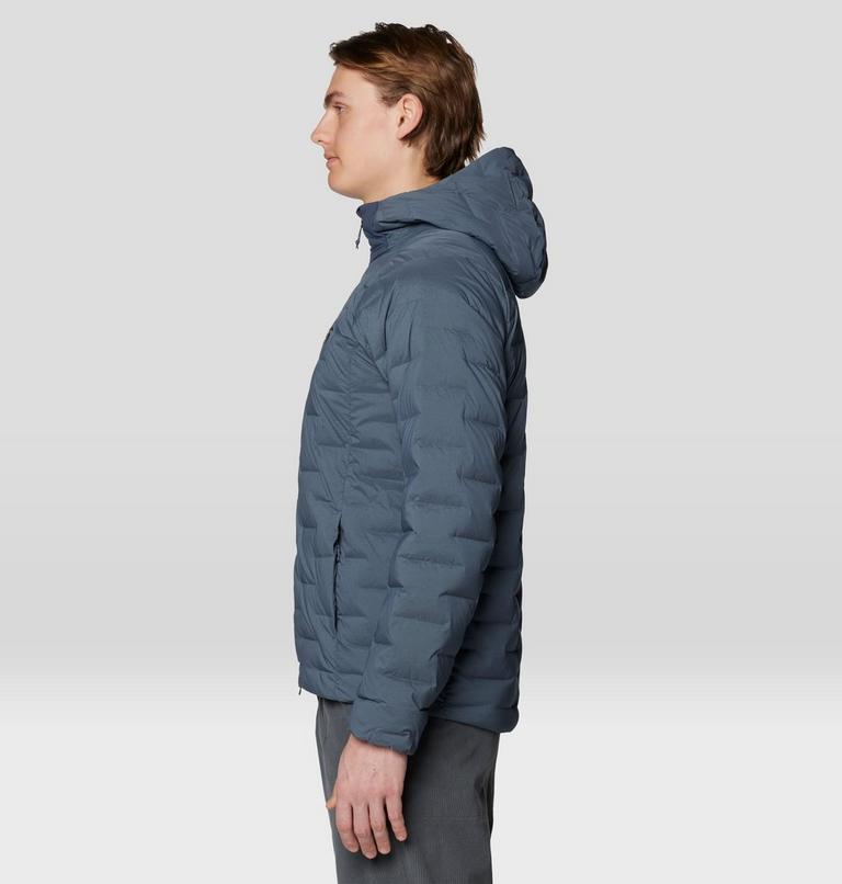 Men's Stretchdown Hoody, Color: Moon Blue, image 4