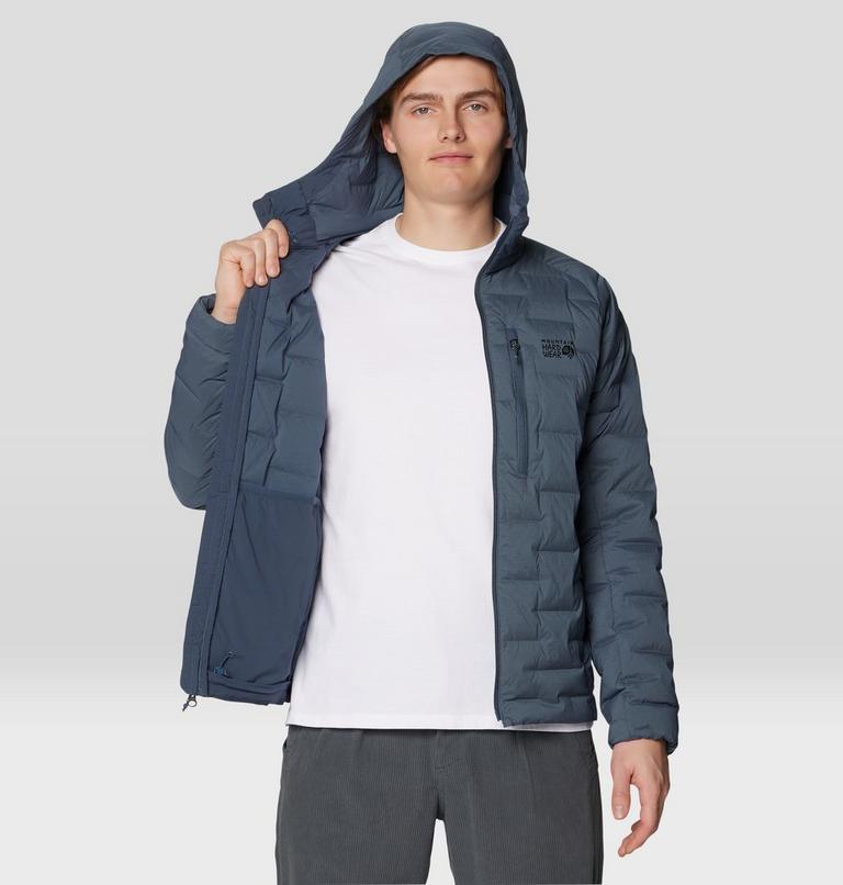 Men's Stretchdown Hoody, Color: Moon Blue, image 6