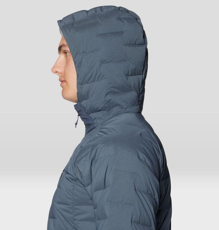 Men's Stretchdown Hoody, Color: Moon Blue, image 8