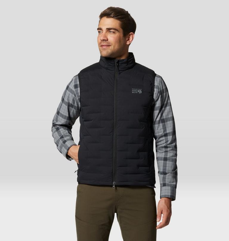Men's Stretchdown Vest, Color: Black, image 1