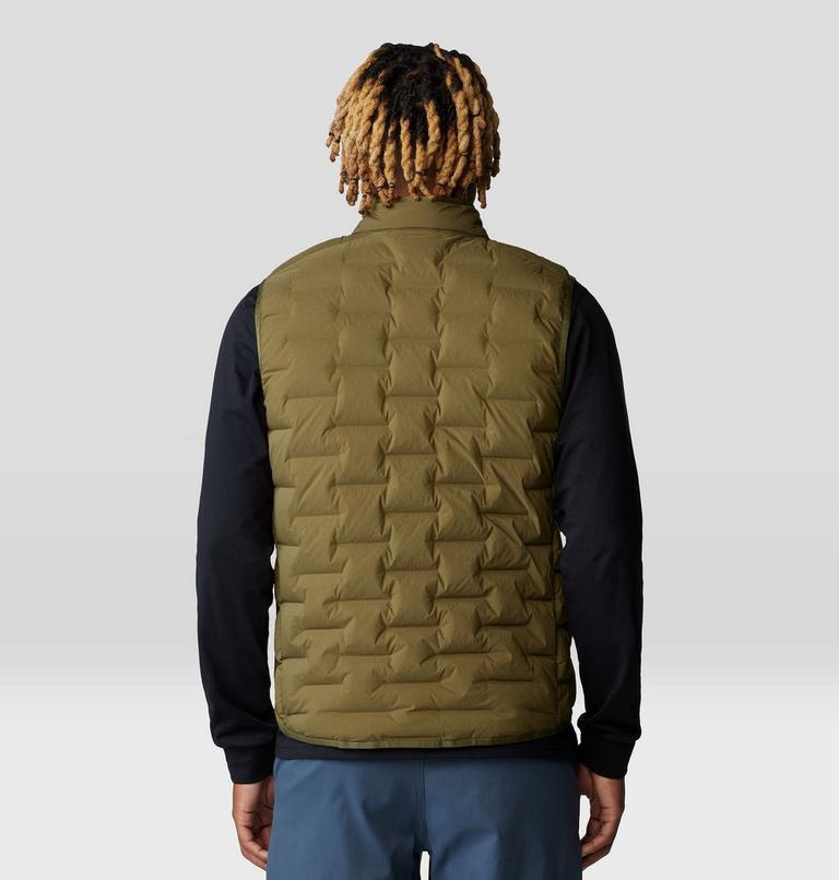 Men's Stretchdown Vest, Color: Combat Green, image 2