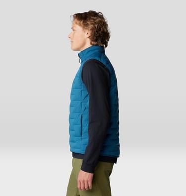 Men's Stretchdown Vest, Color: Dark Caspian, image 3