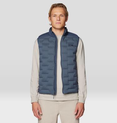 Men's Stretchdown Vest, Color: Moon Blue, image 8