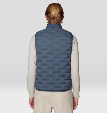 Men's Stretchdown Vest, Color: Moon Blue, image 6