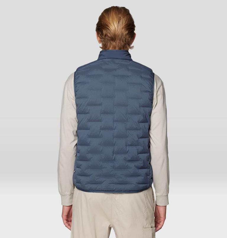 Men's Stretchdown Vest, Color: Moon Blue, image 2
