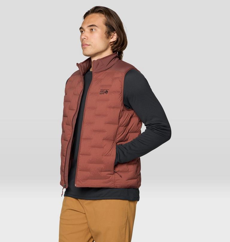 Men's Stretchdown Vest, Color: Bourbon Brown, image 4