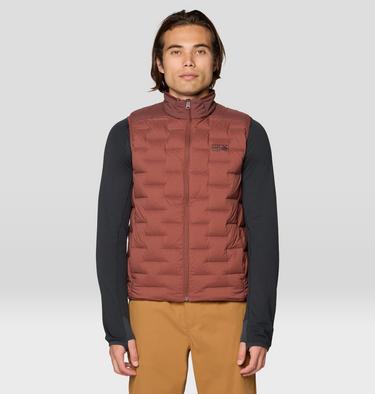 Men's Stretchdown Vest, Color: Bourbon Brown, image 1
