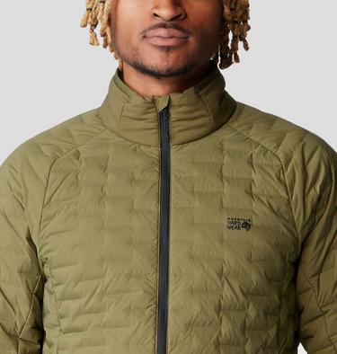 Men's Stretchdown Light Jacket, Color: Combat Green, image 4