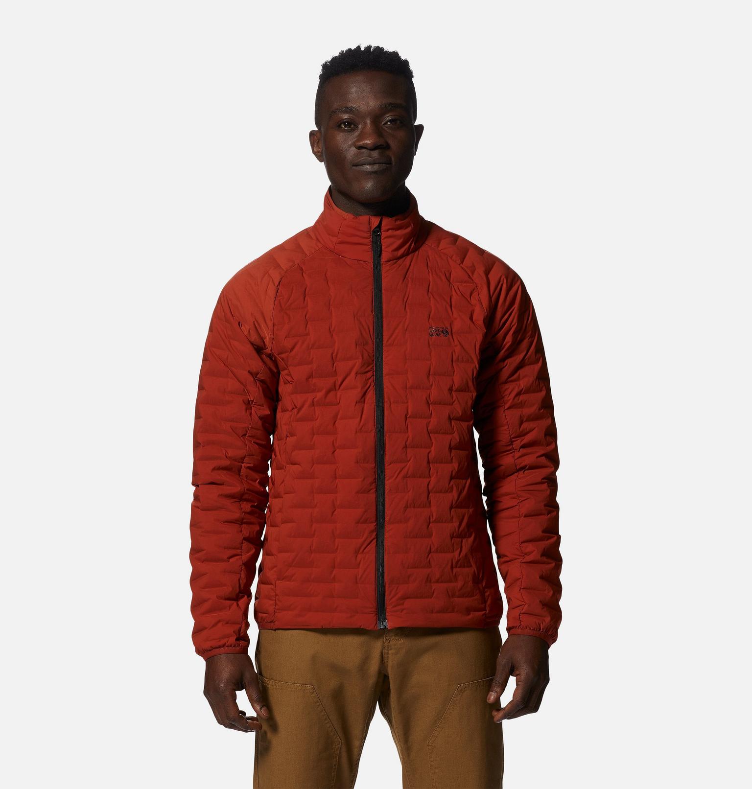 Mountain Hardwear Men's StretchDown Light Jacket (Dark Copper, Large)