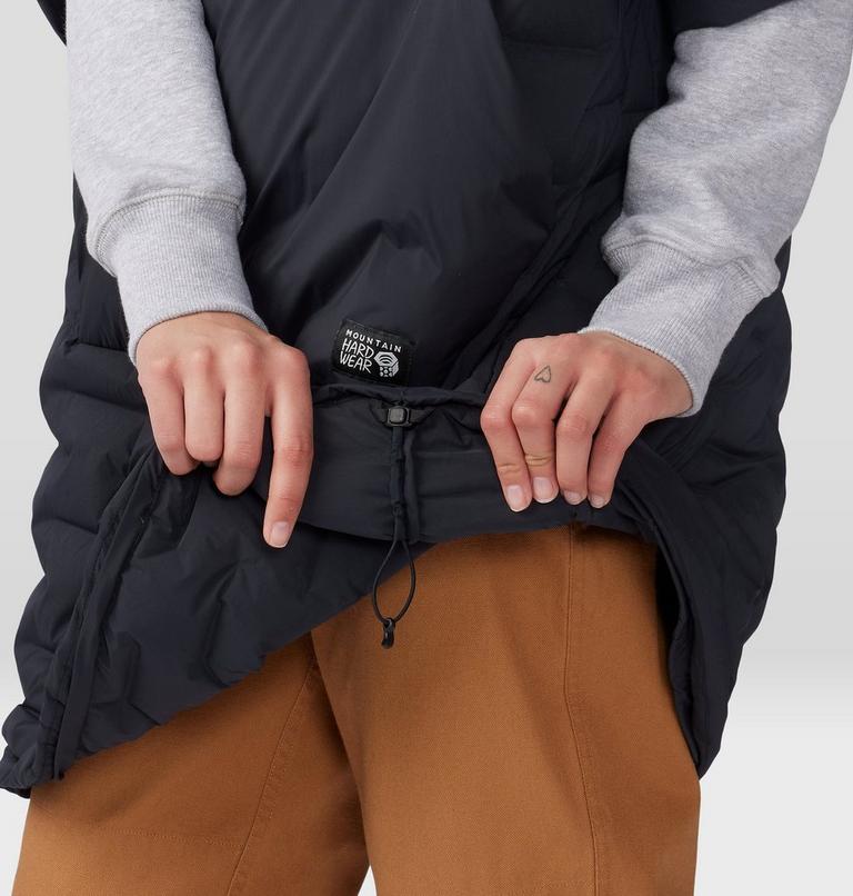 Stretchdown Poncho, Color: Black, image 6