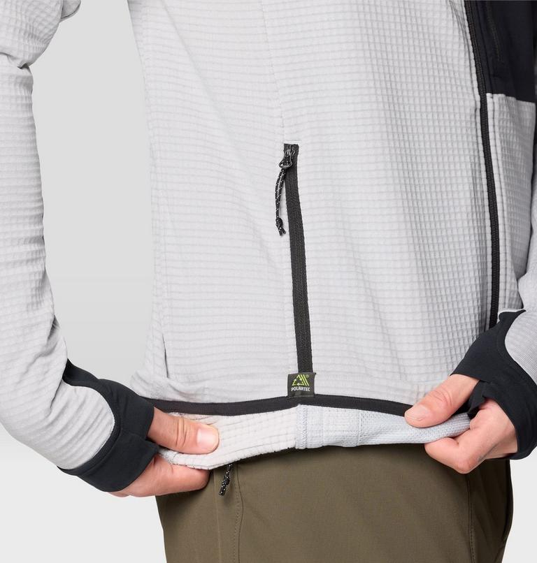 Men's Polartec® Power Grid Full Zip Hoody, Color: Glacial Heather, image 6