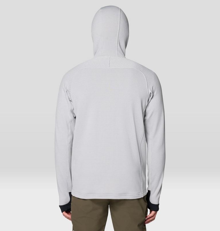 Men's Polartec® Power Grid Full Zip Hoody, Color: Glacial Heather, image 3