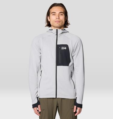 Men's Polartec® Power Grid Full Zip Hoody, Color: Glacial Heather, image 5