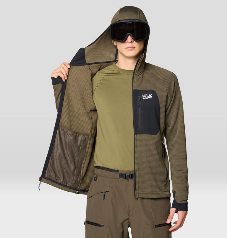 Men's Polartec® Power Grid Full Zip Hoody, Color: Ridgeline Heather, image 5