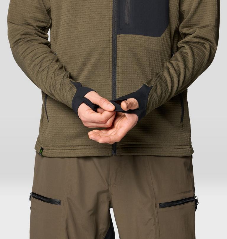 Men's Polartec® Power Grid Full Zip Hoody, Color: Ridgeline Heather, image 6