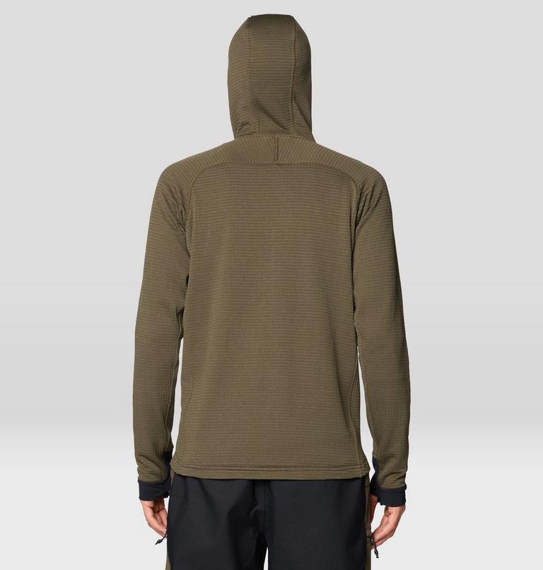 Men's Polartec® Power Grid Full Zip Hoody, Color: Ridgeline Heather, image 2