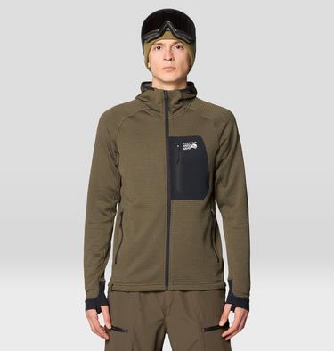Men's Polartec® Power Grid Full Zip Hoody, Color: Ridgeline Heather, image 9