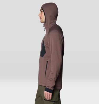 Men's Polartec&reg; Power Grid Full Zip Hoody, Color: Carob Heather, image 11