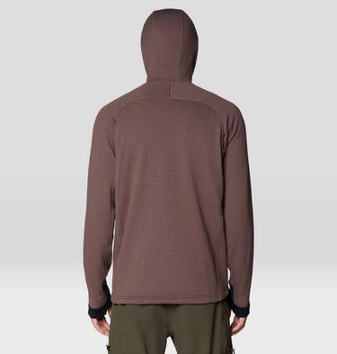 Men's Polartec&reg; Power Grid Full Zip Hoody, Color: Carob Heather, image 10