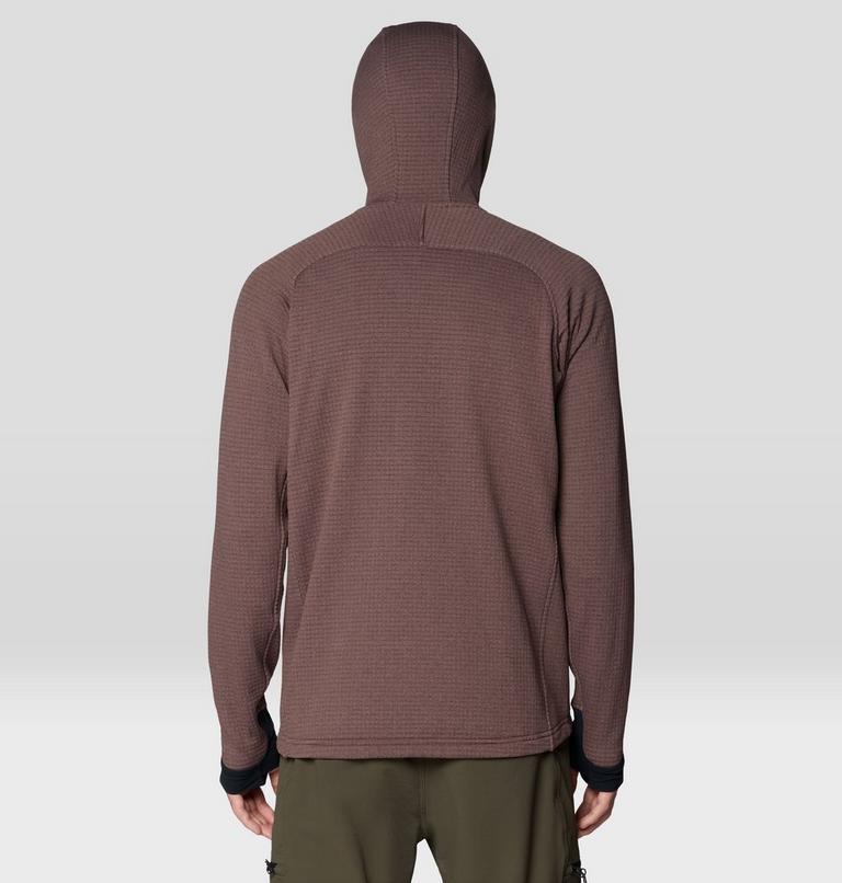 Men's Polartec&reg; Power Grid Full Zip Hoody, Color: Carob Heather, image 2