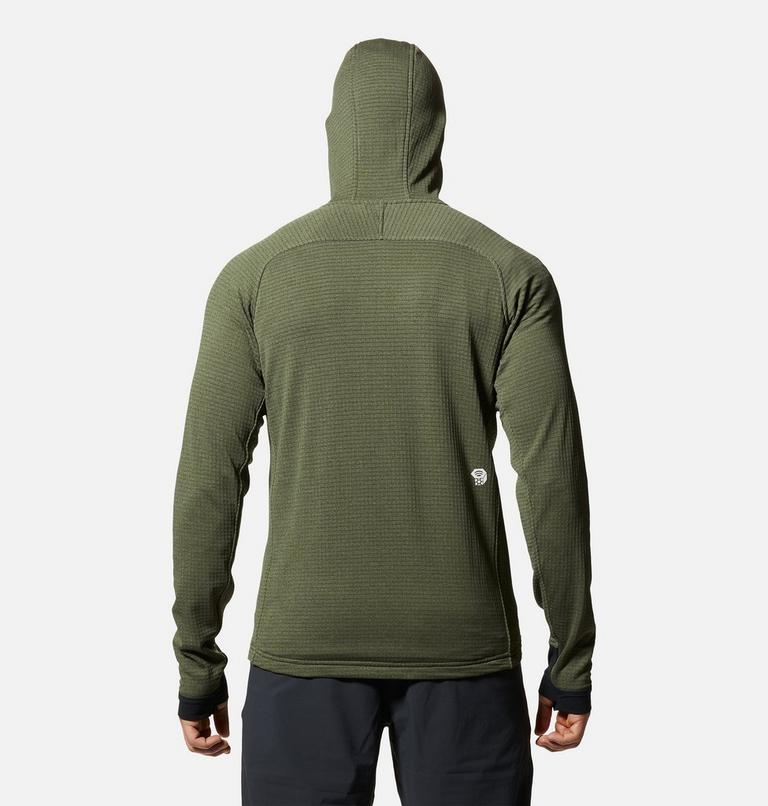 ANSWER4 Power Grid™ Full-ZipHoodie khaki Men's Polartec® Power Grid™ Full Zip Hoody | Mountain Hardwear