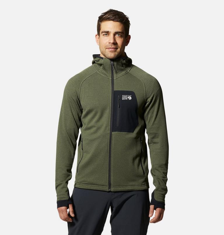 ANSWER4 Power Grid™ Full-ZipHoodie khaki Men's Polartec® Power
