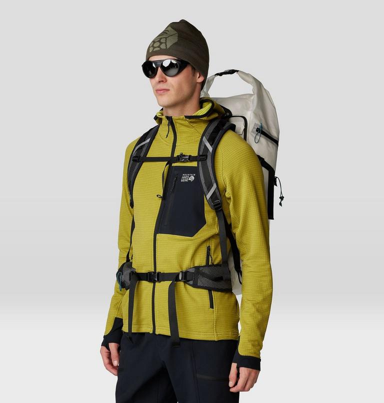 Men's Polartec® Power Grid Full Zip Hoody, Color: Moon Moss Heather, image 9