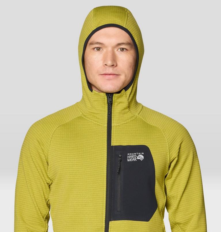 Men's Polartec® Power Grid Full Zip Hoody, Color: Moon Moss Heather, image 6