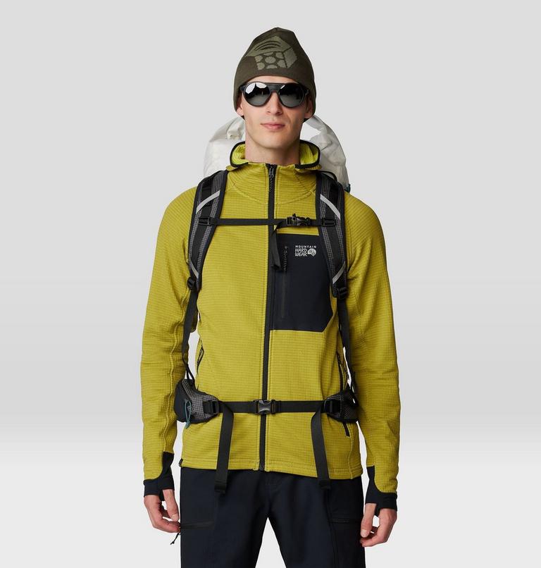 Men's Polartec® Power Grid Full Zip Hoody, Color: Moon Moss Heather, image 8