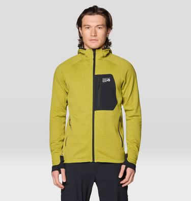 Men's Polartec® Power Grid Full Zip Hoody, Color: Moon Moss Heather, image 1