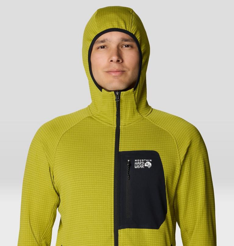 Men's Polartec&reg; Power Grid Full Zip Hoody, Color: Python Green Heather, image 5