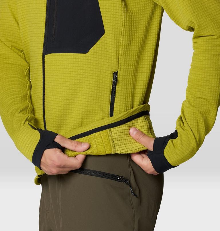 Men's Polartec&reg; Power Grid Full Zip Hoody, Color: Python Green Heather, image 6