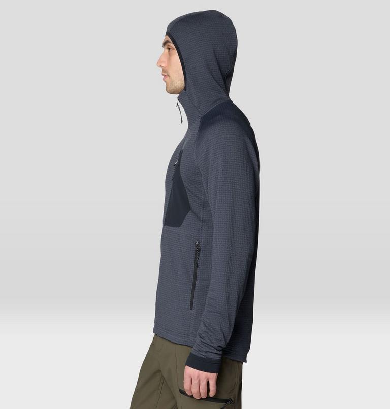 Men's Polartec&reg; Power Grid Full Zip Hoody, Color: Blue Slate Heather, image 4