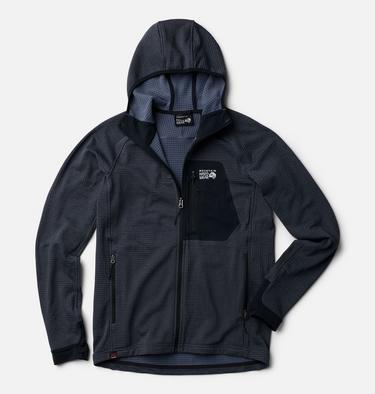 Men's Polartec&reg; Power Grid Full Zip Hoody, Color: Blue Slate Heather, image 6