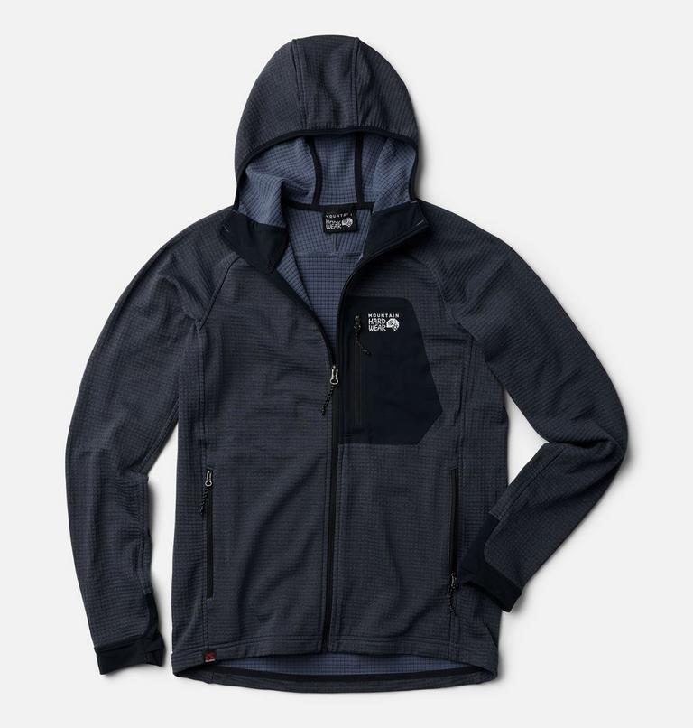 Men's Polartec&reg; Power Grid Full Zip Hoody, Color: Blue Slate Heather, image 2