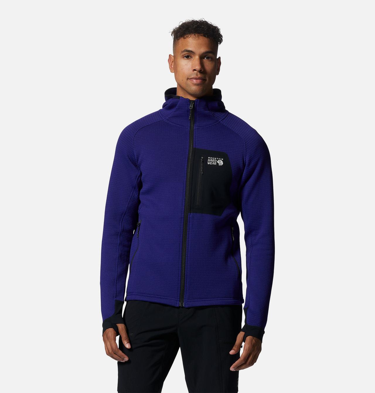 Answer 4 Power Grid™ Full-Zip Hoodie Men's Polartec® Power Grid™ Full Zip Hoody | Mountain Hardwear