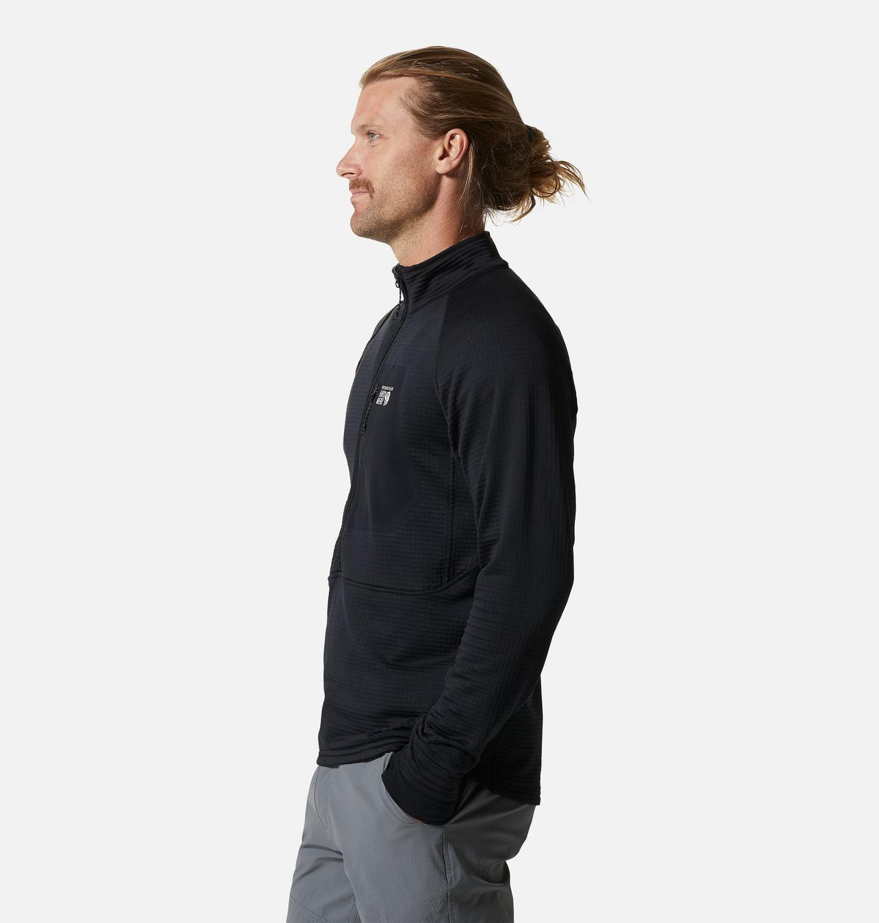 Men's Polartec® Power Grid™ Half Zip Jacket | Mountain Hardwear