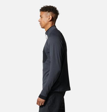 Men's Polartec® Power Grid Half Zip Jacket, Color: Blue Slate Heather, image 2