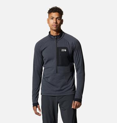 Men's Polartec® Power Grid Half Zip Jacket, Color: Blue Slate Heather, image 1