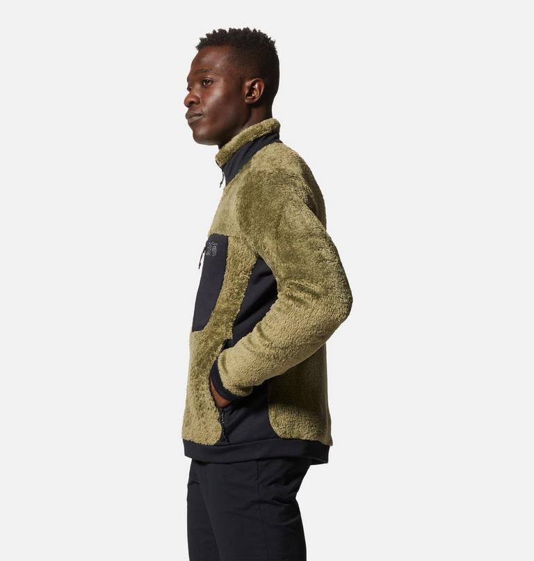 Men's Polartec® High Loft Jacket, Color: Combat Green, Black, image 3