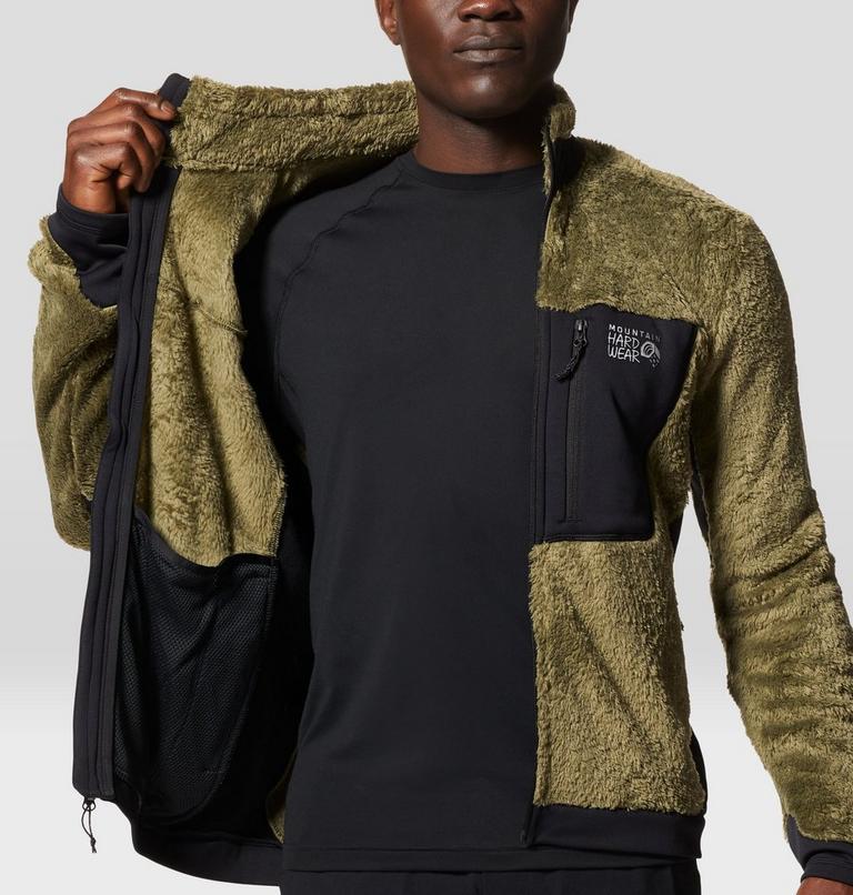 Men's Polartec&reg; High Loft Jacket, Color: Combat Green, Black, image 5