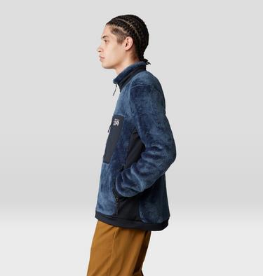 Men's Polartec® High Loft Jacket, Color: Moon Blue, Black, image 3