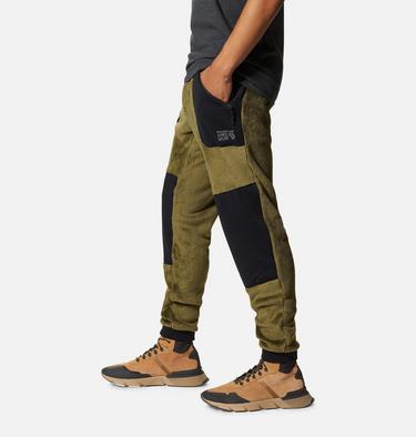 Men's Polartec® High Loft Pant, Color: Combat Green, Black, image 3