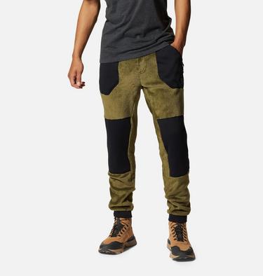 Men's Polartec® High Loft Pant, Color: Combat Green, Black, image 1