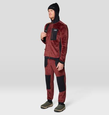 Men's Polartec® High Loft Pant, Color: Bourbon Brown, Black, image 2